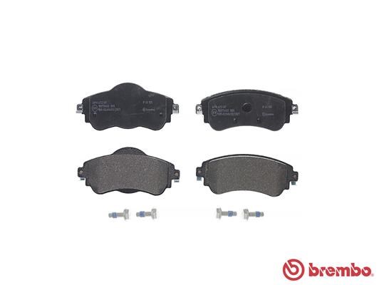 Brake Pad Set, disc brake BREMBO P61105 2