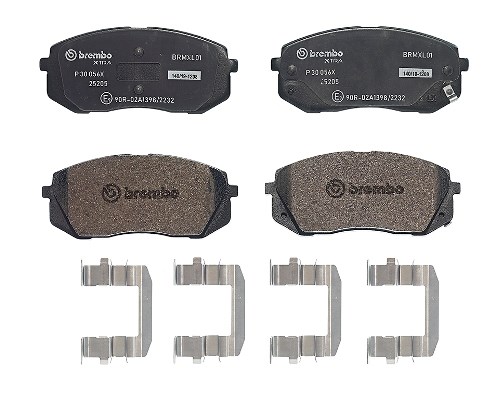 Brake Pad Set, disc brake BREMBO P30056X 2