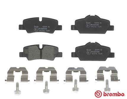 Brake Pad Set, disc brake BREMBO P06090 2