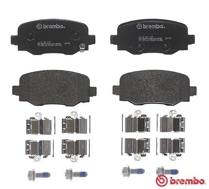 Brake Pad Set, disc brake BREMBO P23177 2