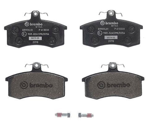 Brake Pad Set, disc brake BREMBO P41003X 2