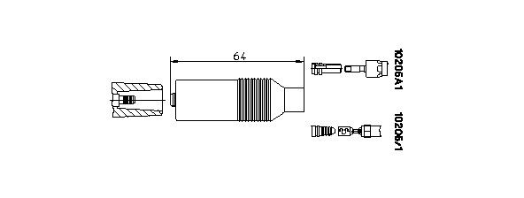 Plug, coil BREMI 10205/1