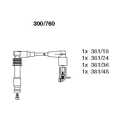 Ignition Cable Kit BREMI 300/760