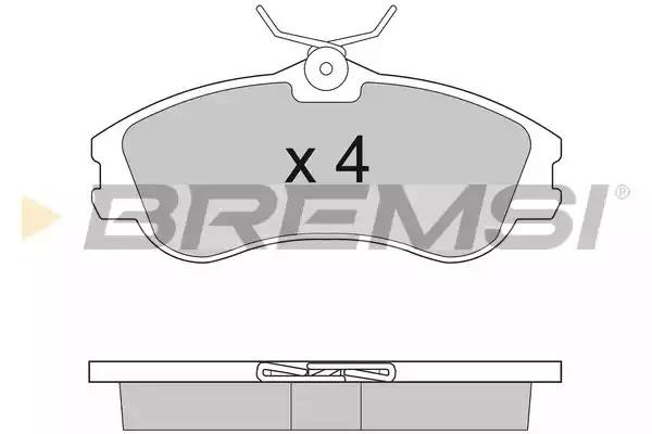 Brake Pad Set, disc brake BREMSI BP2921