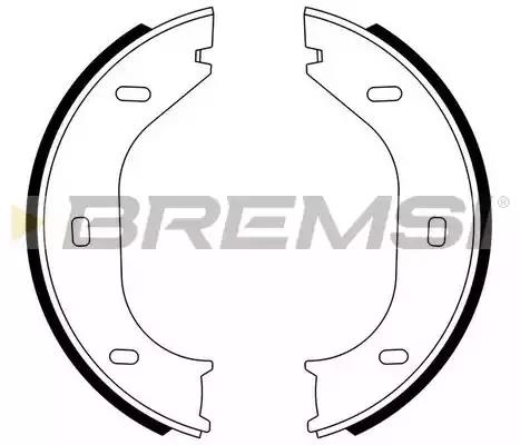 Brake Shoe Set, parking brake BREMSI GF0001