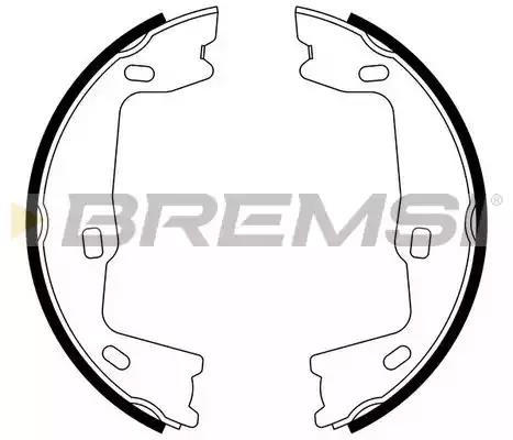 Brake Shoe Set, parking brake BREMSI GF0349