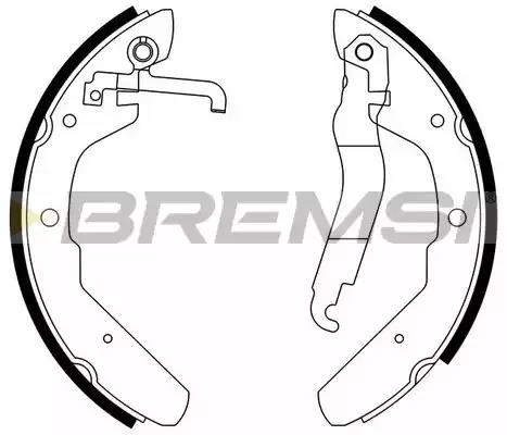 Brake Shoe Set BREMSI GF0552