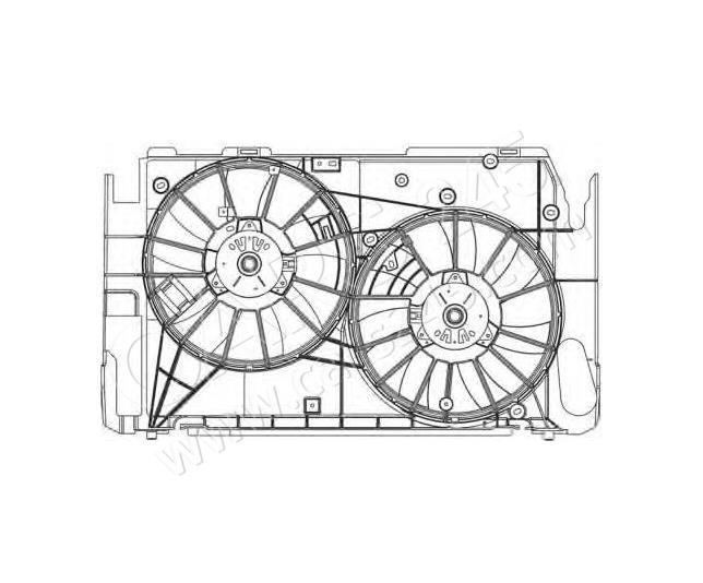 Radiator And Condenser Fan Assembly Cars245 RDTY61046SS0