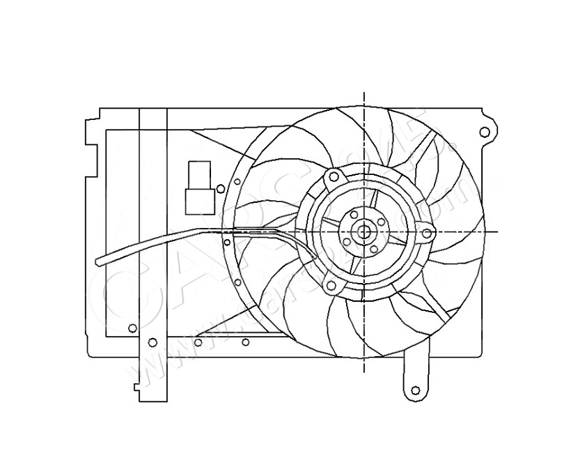 Radiator And Condenser Fan Assembly Cars245 RDCVA5004A0