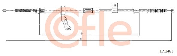 Cable Pull, parking brake COFLE 171483