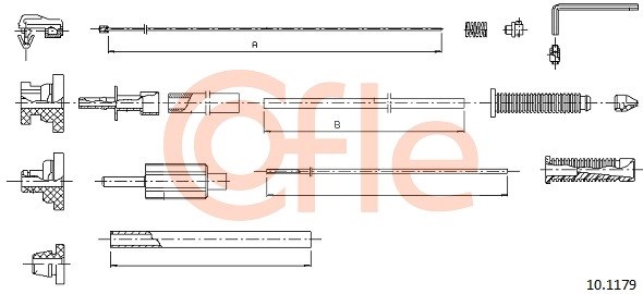 Accelerator Cable COFLE 101179