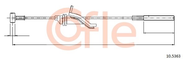Cable Pull, parking brake COFLE 105363