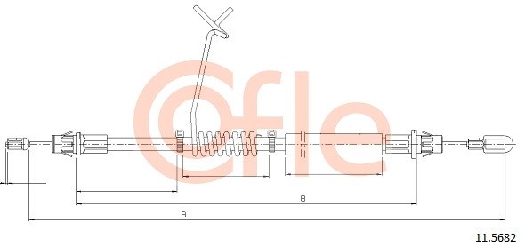 Cable Pull, parking brake COFLE 115682
