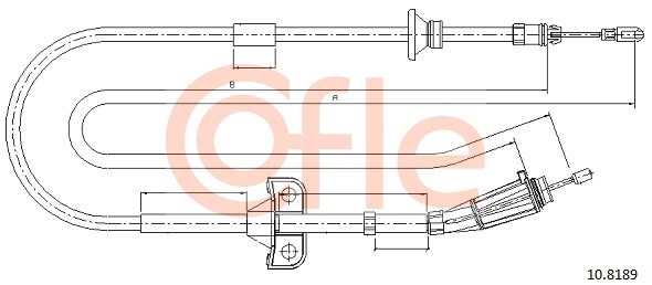 Cable Pull, parking brake COFLE 108189