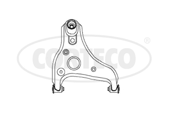 Control Arm/Trailing Arm, wheel suspension CORTECO 49397451
