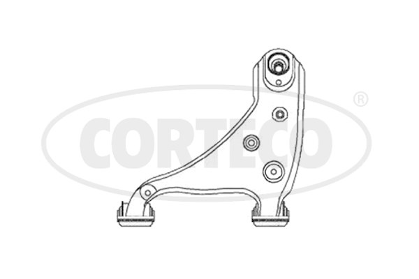 Control Arm/Trailing Arm, wheel suspension CORTECO 49397454