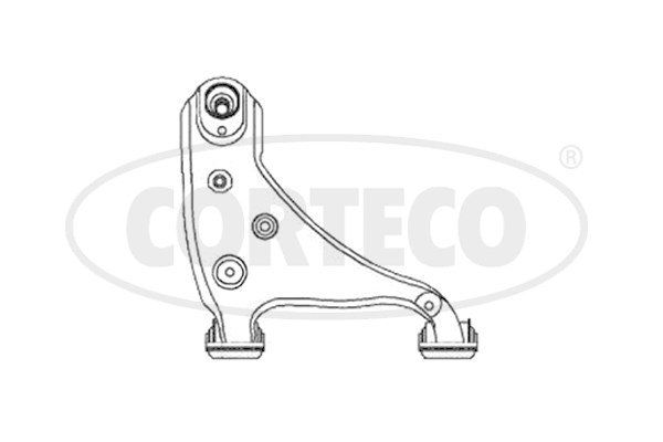 Control Arm/Trailing Arm, wheel suspension CORTECO 49397453