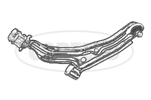 Control Arm/Trailing Arm, wheel suspension CORTECO 49397485