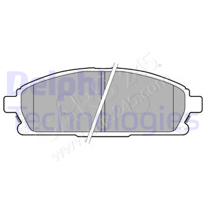 Brake Pad Set, disc brake DELPHI LP1659