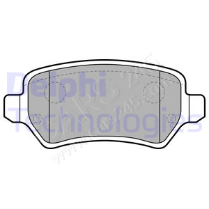 Brake Pad Set, disc brake DELPHI LP1681