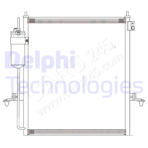 Condenser, air conditioning DELPHI CF20286