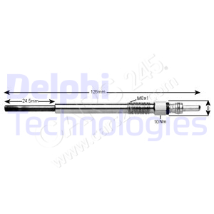 Glow Plug DELPHI HDS404