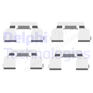 Accessory Kit, disc brake pad DELPHI LX0410