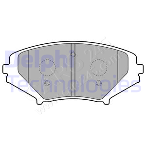 Brake Pad Set, disc brake DELPHI LP1867