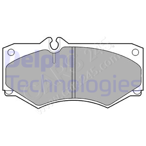 Brake Pad Set, disc brake DELPHI LP468