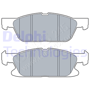 Brake Pad Set, disc brake DELPHI LP3280