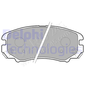 Brake Pad Set, disc brake DELPHI LP1902