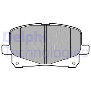 Brake Pad Set, disc brake DELPHI LP2129