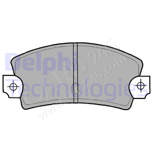 Brake Pad Set, disc brake DELPHI LP464