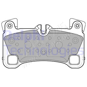 Brake Pad Set, disc brake DELPHI LP2118