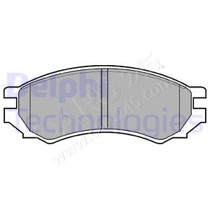 Brake Pad Set, disc brake DELPHI LP670