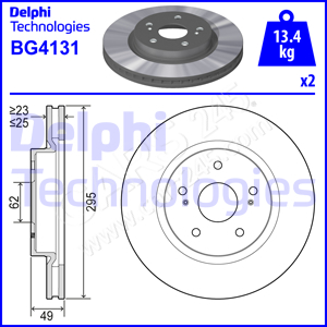 Brake Disc DELPHI BG4131