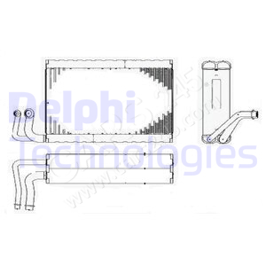 Evaporator, air conditioning DELPHI TSP0525182