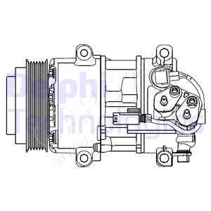 Compressor, air conditioning DELPHI CS20499