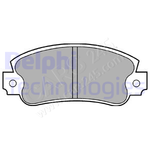 Brake Pad Set, disc brake DELPHI LP353