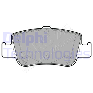 Brake Pad Set, disc brake DELPHI LP2103