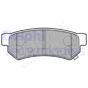 Brake Pad Set, disc brake DELPHI LP3305