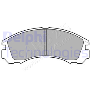 Brake Pad Set, disc brake DELPHI LP871