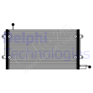 Condenser, air conditioning DELPHI TSP0225072