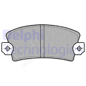 Brake Pad Set, disc brake DELPHI LP56