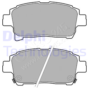 Brake Pad Set, disc brake DELPHI LP1896