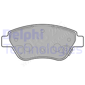 Brake Pad Set, disc brake DELPHI LP2478