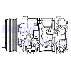 Compressor, air conditioning DELPHI CS20545