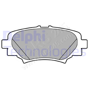 Brake Pad Set, disc brake DELPHI LP2702