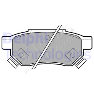 Brake Pad Set, disc brake DELPHI LP625