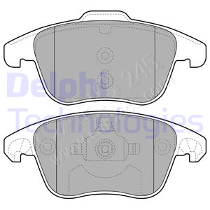 Brake Pad Set, disc brake DELPHI LP2100